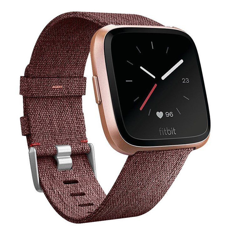 22mm Stainless Steel Clasp Nylon Wristband for Samsung Gear S3 Classic / Huawei Watch GT, etc. - Brown