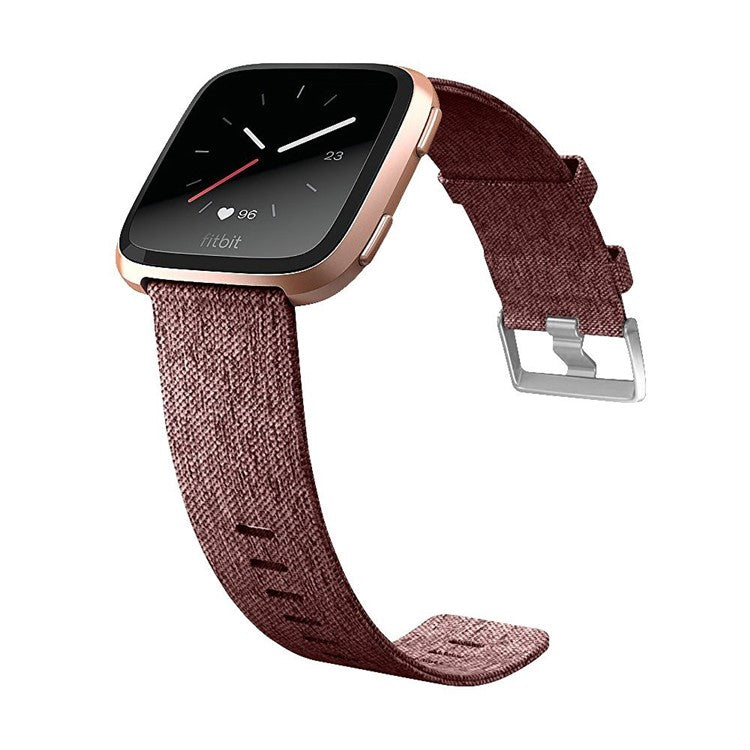 22mm Stainless Steel Clasp Nylon Wristband for Samsung Gear S3 Classic / Huawei Watch GT, etc. - Brown