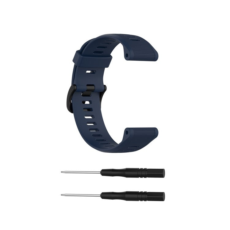 Silicone Smart Watch Band for Garmin Forerunner 945/935/Fenix 5 - Dark Blue