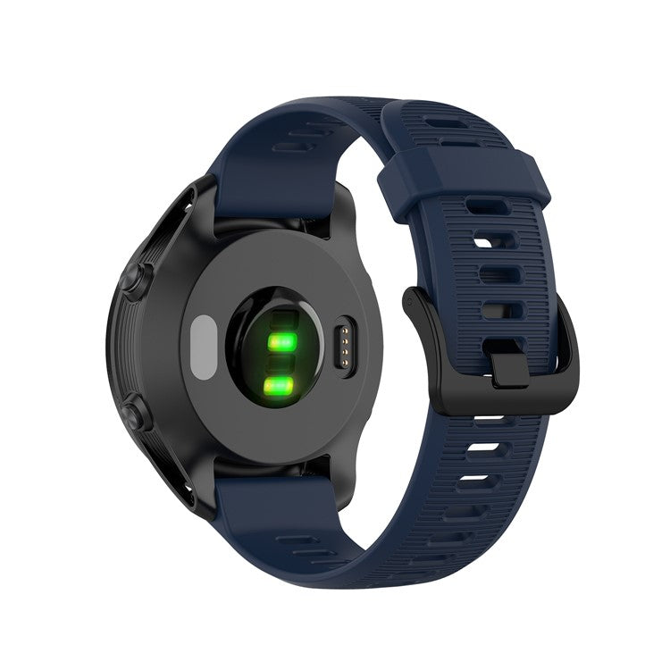 Silicone Smart Watch Band for Garmin Forerunner 945/935/Fenix 5 - Dark Blue