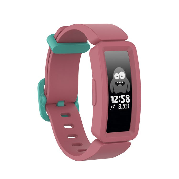 For Fitbit Ace 2/Inspire/Inspire HR Silicone Smart Watch Band Replacement Wrist Strap - Red/Green