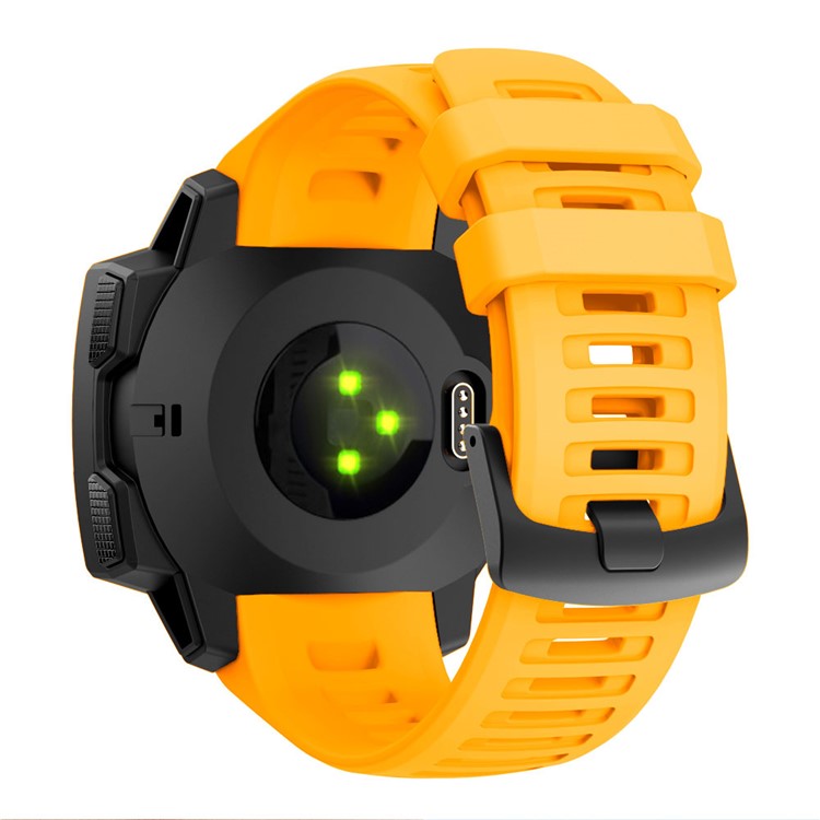 Silicone Watch Band Strap Replacement for Garmin Instinct - Yellow