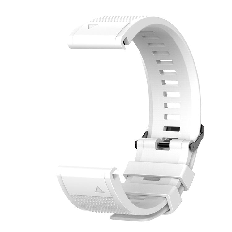 Silicone Replacement Smart Watch Band for Garmin Fenix 5S - White