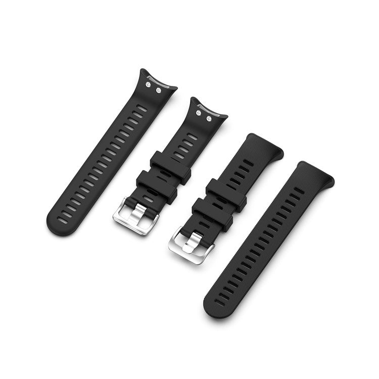 Comfortable Silicone Smart Watch Band Strap Replacement for Garmin Forerunner 45 - Black