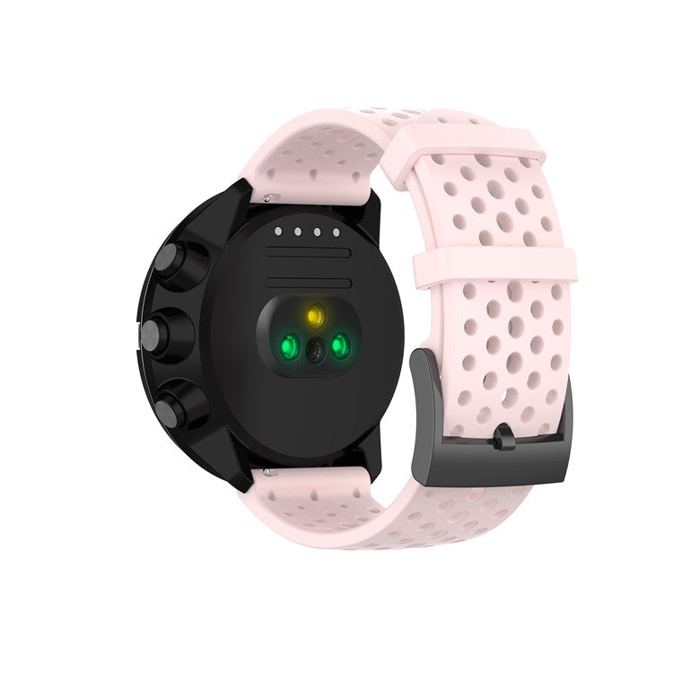 For Suunto Spartan Sport Wrist HR Baro/Suunto 9/D5I 24mm Silicone Watchband Replacement Smart Watch Strap - Pink
