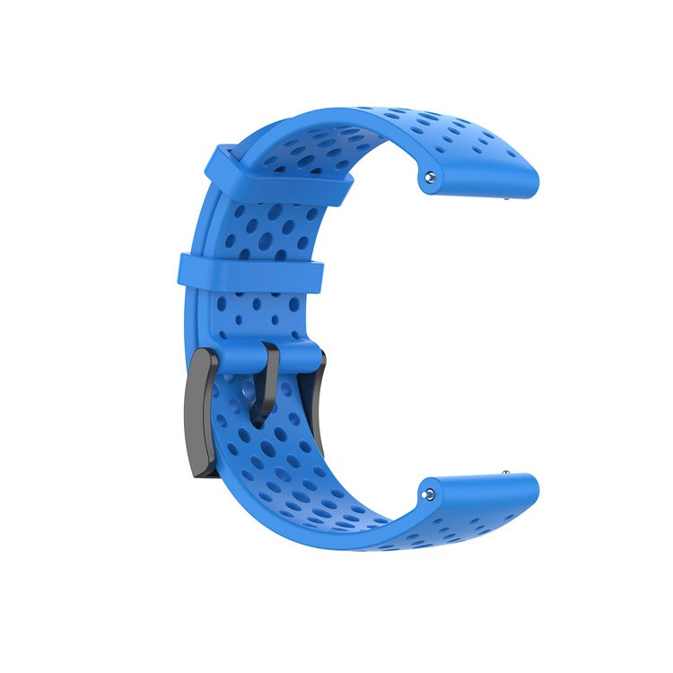 For Suunto Spartan Sport Wrist HR Baro/Suunto 9/D5I 24mm Silicone Watchband Replacement Smart Watch Strap - Blue