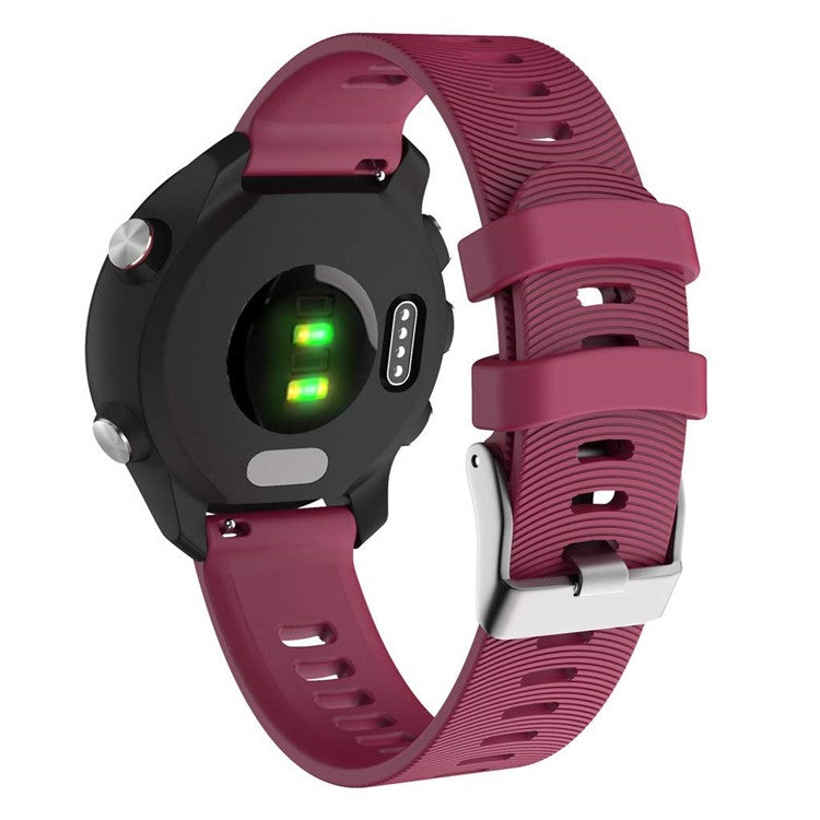 20mm Silicone Smart Watch Band for GarminMove Forerunner 245M/645M/Vivoactive 3t - Purple