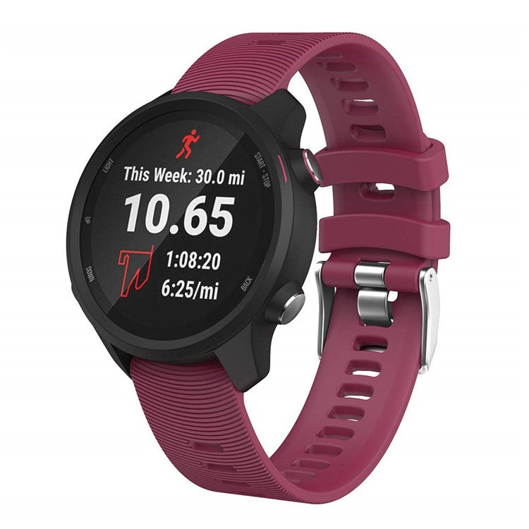20mm Silicone Smart Watch Band for GarminMove Forerunner 245M/645M/Vivoactive 3t - Purple