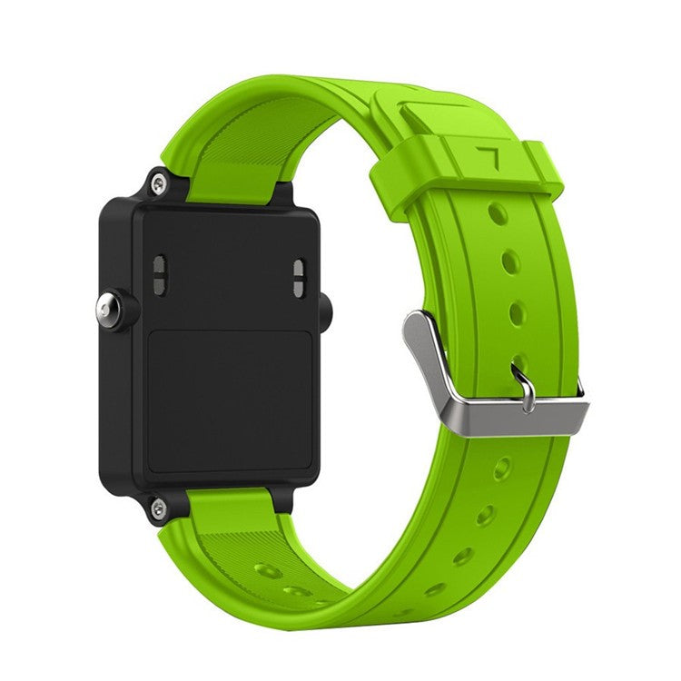 Silicone Smart Watch Band Replacement Strap for Garmin Vivoactive Acetate - Green
