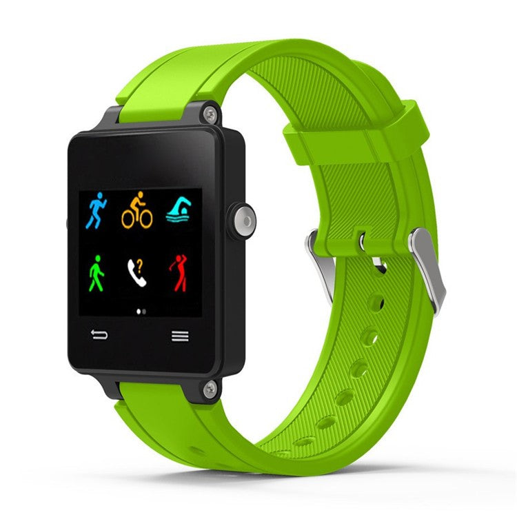 Silicone Smart Watch Band Replacement Strap for Garmin Vivoactive Acetate - Green