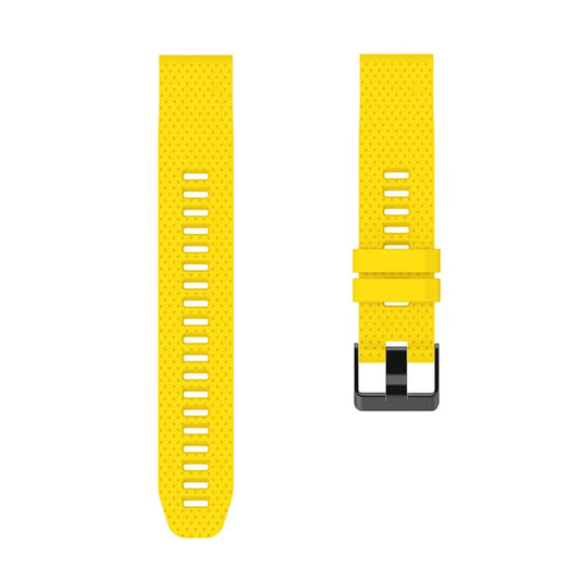 Silicone Smart Watch Replacement Strap for Garmin Fenix 6S - Yellow