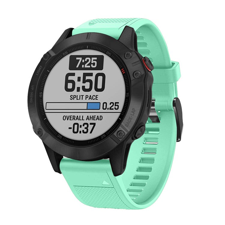 Silicone Smart Watch Band Replacement for Garmin Fenix 5 - Cyan
