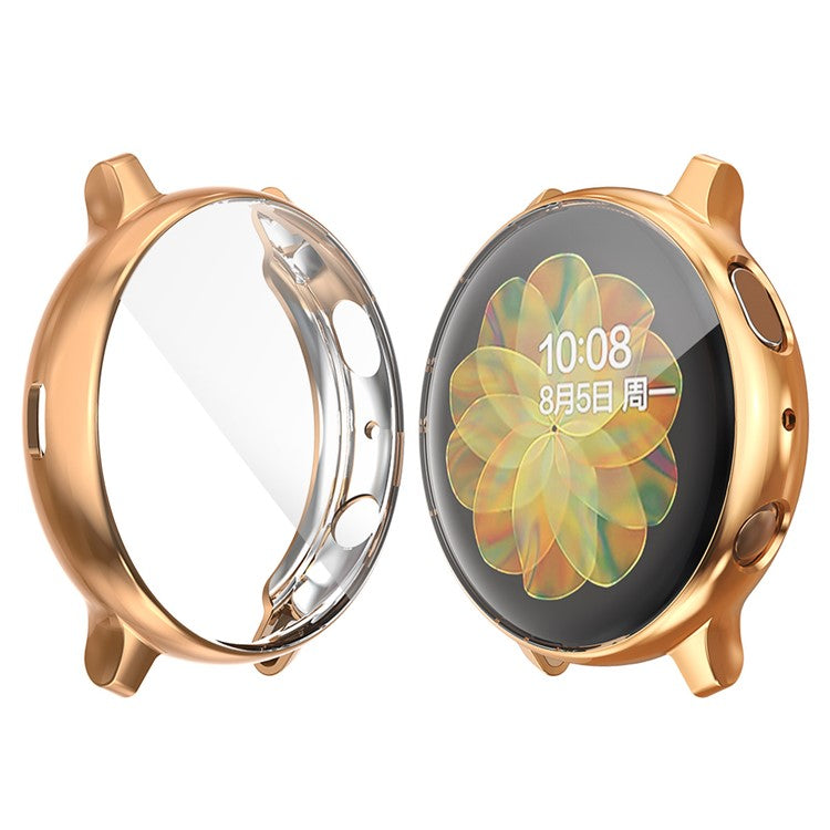 All-round Protective Electroplating TPU Watch Case for Samsung Galaxy Watch Active2 40mm SM-825F/825U/835F - Rose Gold