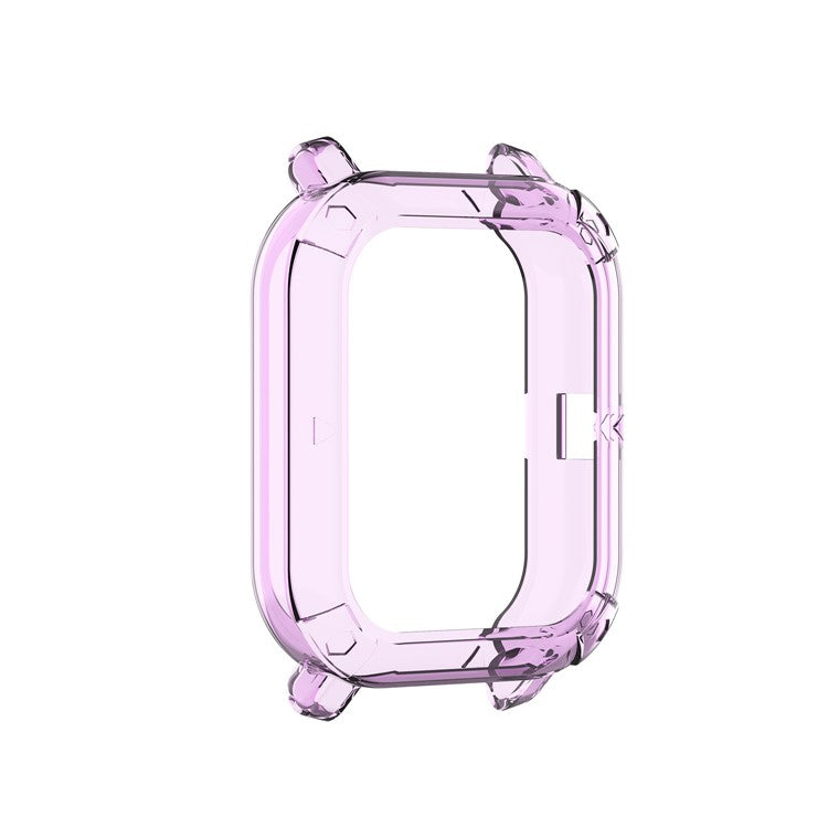 Soft Clear TPU Watch Protective Cover for Huami Amazfit GTS Watch - Transparent Purple