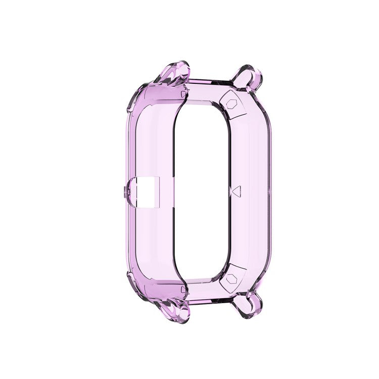 Soft Clear TPU Watch Protective Cover for Huami Amazfit GTS Watch - Transparent Purple