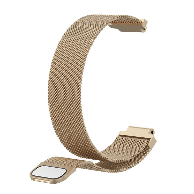 Milanese Fine Mesh Stainless Steel Smart Watch Band for Garmin Forerunner 220/230/235/630/620/735 - Gold