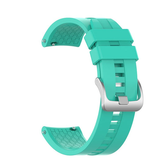 For Huawei Watch GT 46mm Sports Silicone Watch Band Wrist Strap Replacement 22mm - Cyan