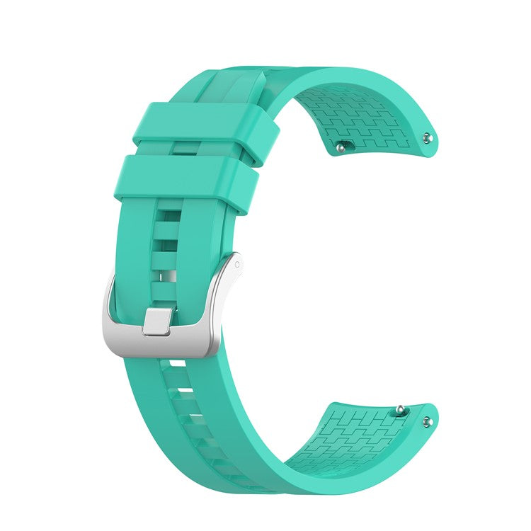 For Huawei Watch GT 46mm Sports Silicone Watch Band Wrist Strap Replacement 22mm - Cyan