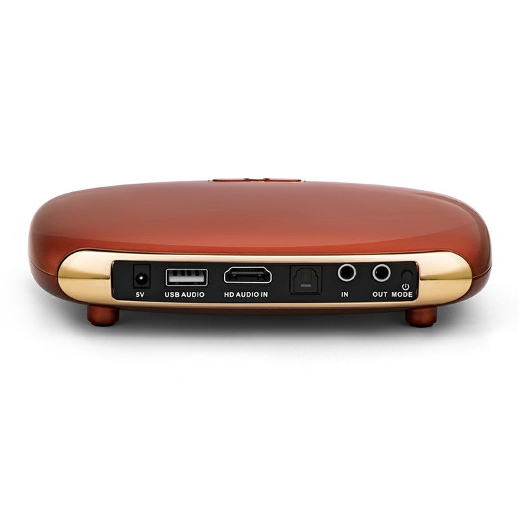 K8 Dual Wireless Microphones Mini Family Home Karaoke System Singing Machine Box - Red/US Plug