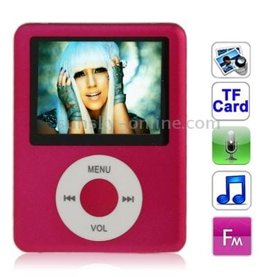 1.8 inch TFT Screen MP4 Player with TF Card Slot, Support Recorder, FM Radio, E-Book and Calendar (Black)