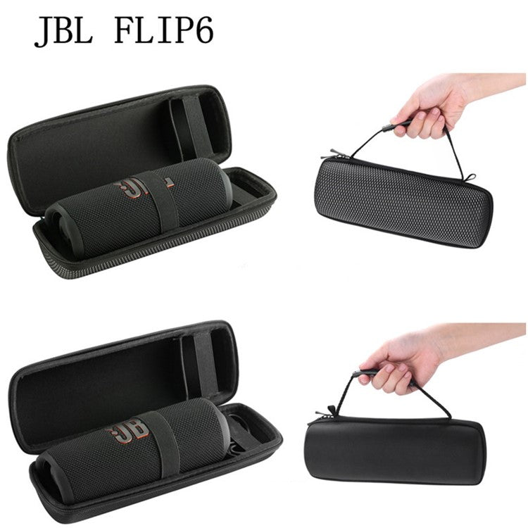 For JBL Flip 6 Bluetooth Speaker Anti-scratch Carrying Bag Portable Storage Case - Grid Black