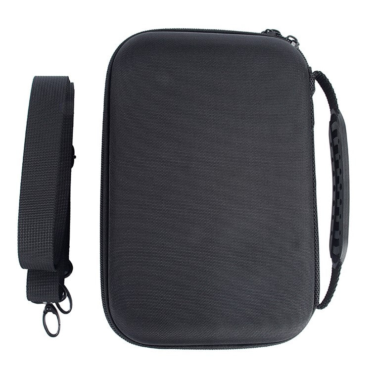 For Bose SoundLink Flex Shockproof Storage Box Dustproof Wear-resistant Speaker Storage Case Bag with Shoulder Strap - Black