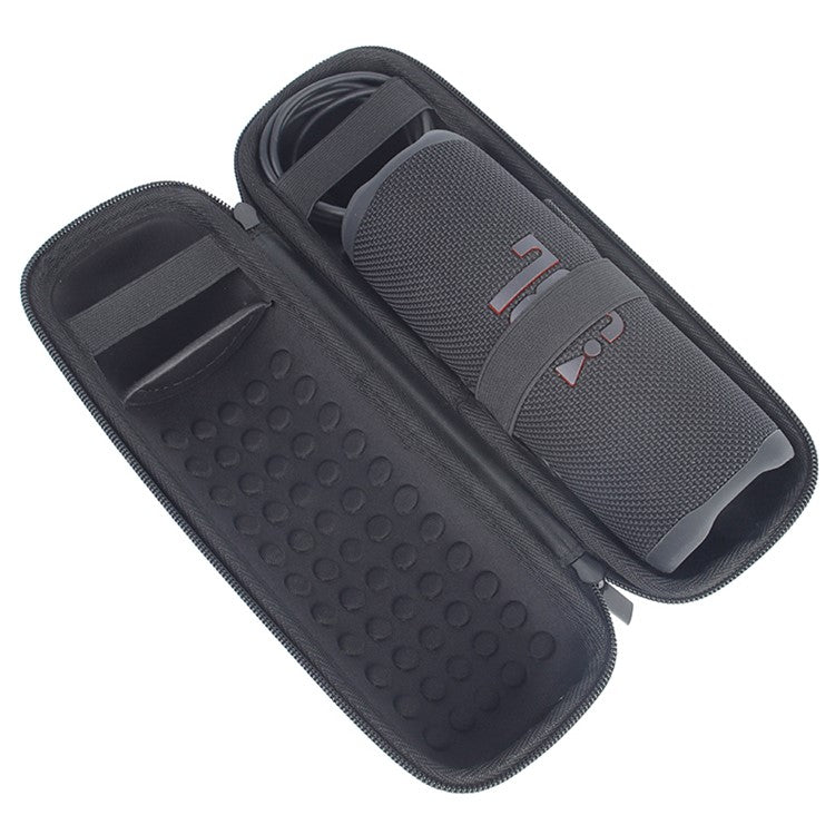 For JBL Flip 6/Flip 5/Flip 4 Portable Shockproof Carrying Case Bluetooth Speaker Storage Bag - Black