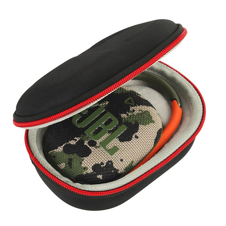 For JBL Clip4 Speaker Hard EVA Storage Box Travel Portable Bag - Black/Grey