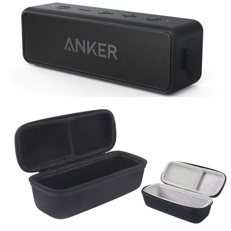 For Anker SoundCore 2/3 Portable Bluetooth Speaker Shockproof Carrying Case Storage Bag - Black