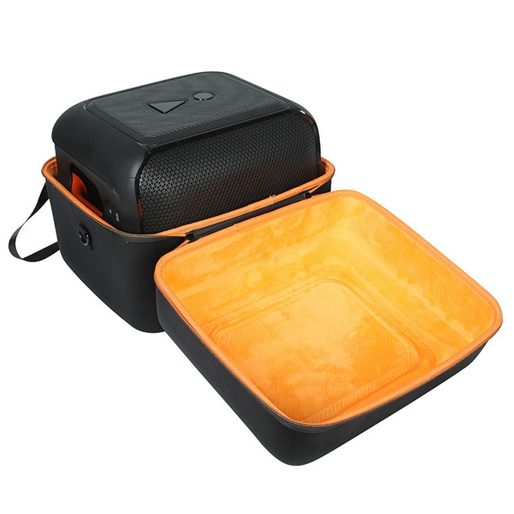 Hard EVA Storage Bag for JBL Partybox Encore Essential, Shockproof Portable Carrying Box with Shoulder Strap - Orange