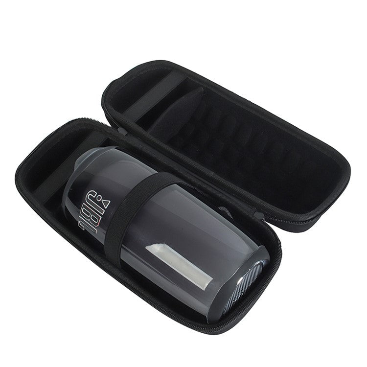 Portable Hard EVA Storage Case for JBL Pulse 5, Bluetooth Speaker Travel Carrying Bag with Shoulder Strap - Black