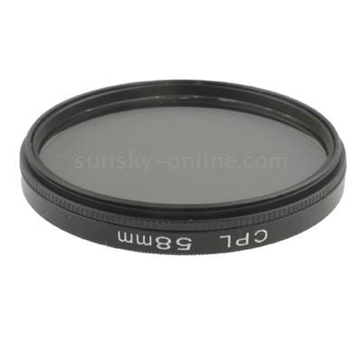 58mm Camera CPL Filter Lens (Black)