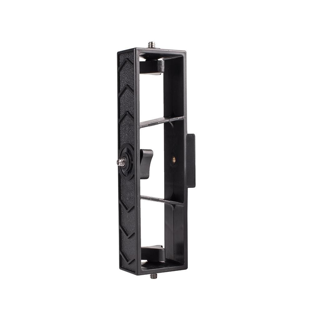 PULUZ Live Broadcast Multi-camera Stand Clip Bracket Holder with 3 x 1/4 inch Threads Screw (Black)