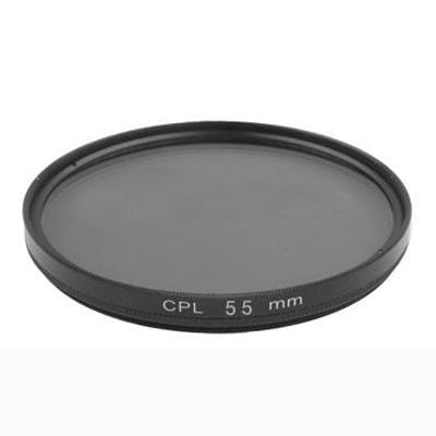 55mm Camera CPL Filter Lens (Black)