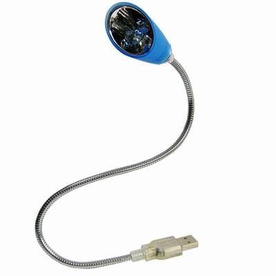 USB 1 LED Super Light Computer Lamp Notebook Laptop PC (Blue)