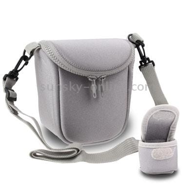Soft Neoprene Camera Cover Bag with Strap (LightGray)