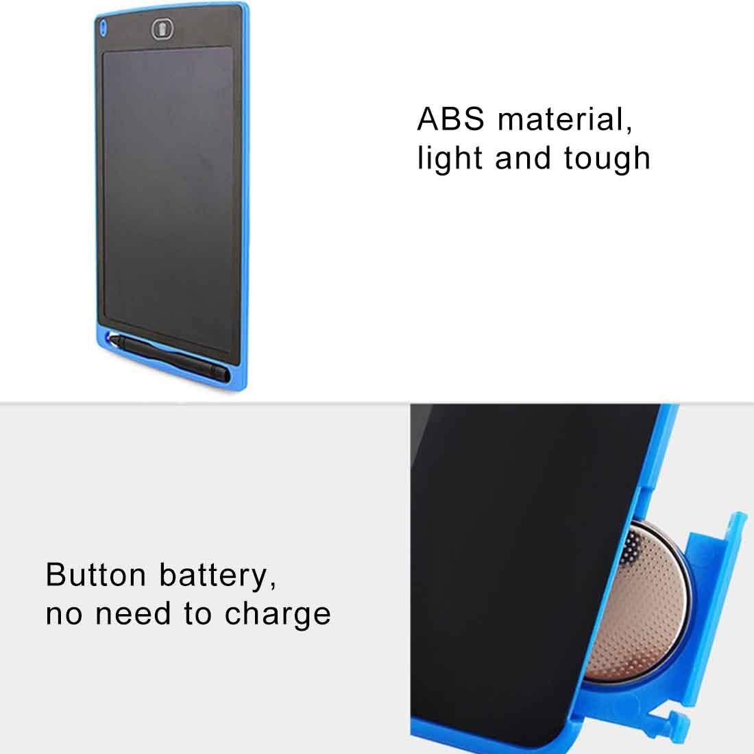 CHUYI 8.5 inch LCD Writing Tablet Electronic Graphic Board E Writer Paperless Digital Drawing Notepad for Home Office Writing Drawing (Blue)
