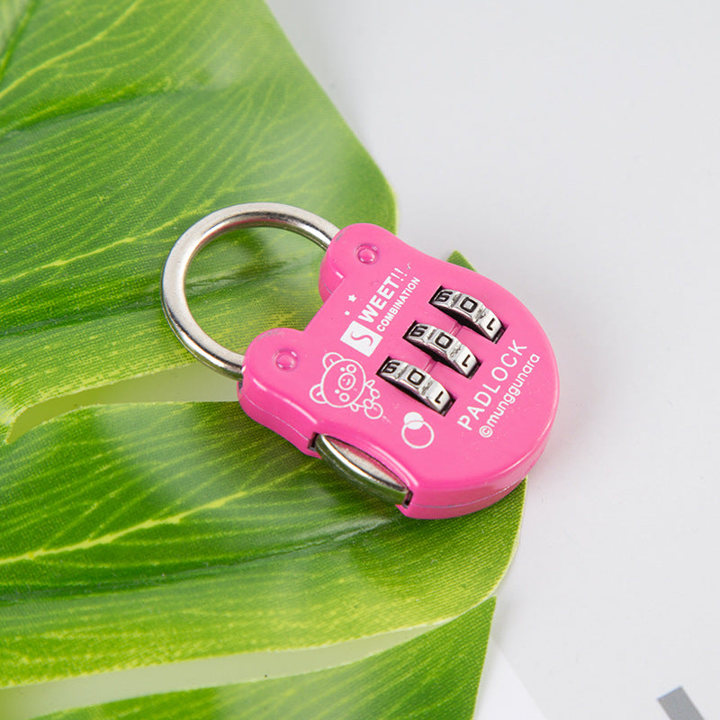Sweet Mini 3-Digit Combination Lock Padlock