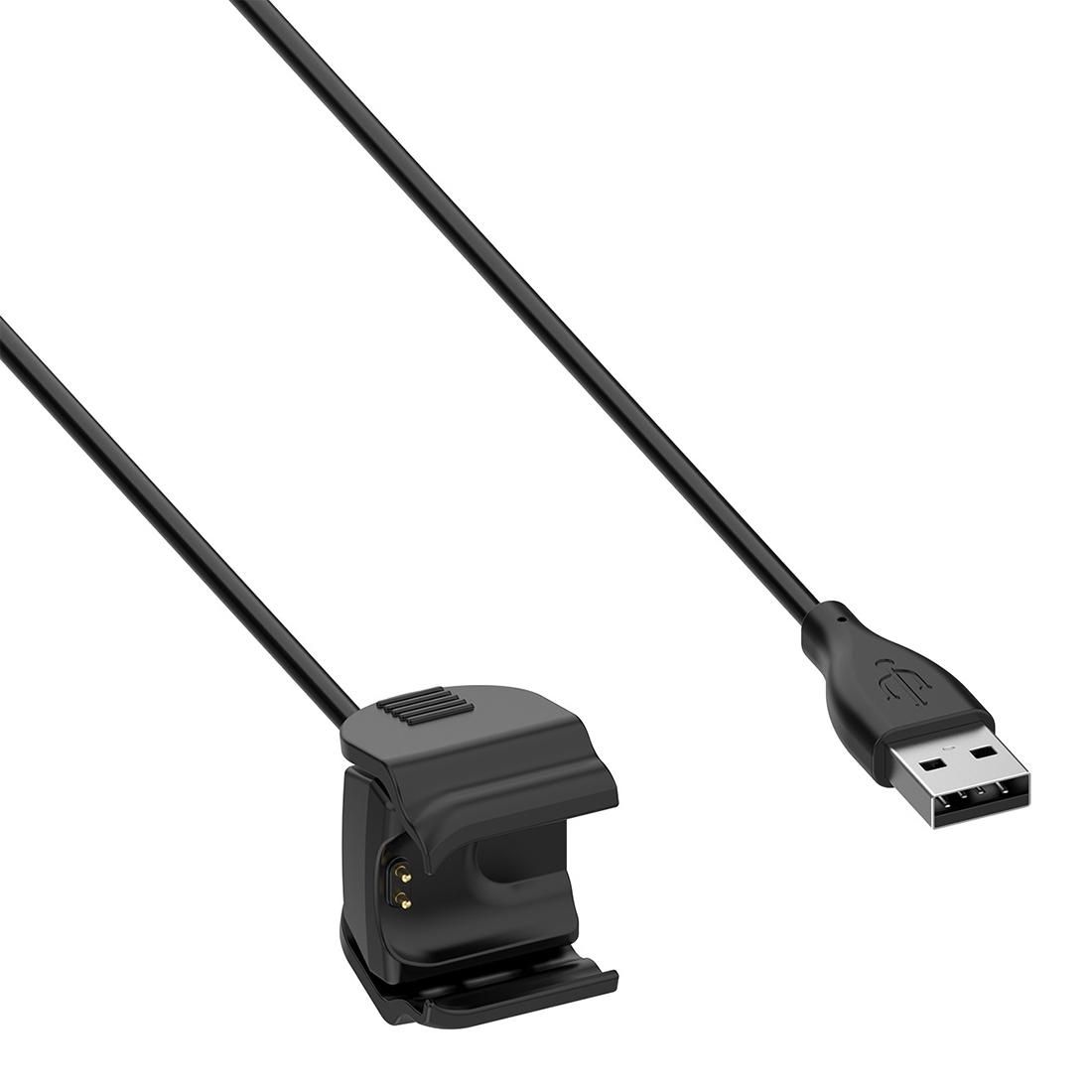 USB Fast Charging Replacement Charger Cable for Xiaomi Band 5, Cable Length:1m (Black)
