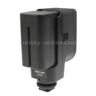 LED-5004 2 Digital LED Video Light with Two Grade Dimming Function (Black)