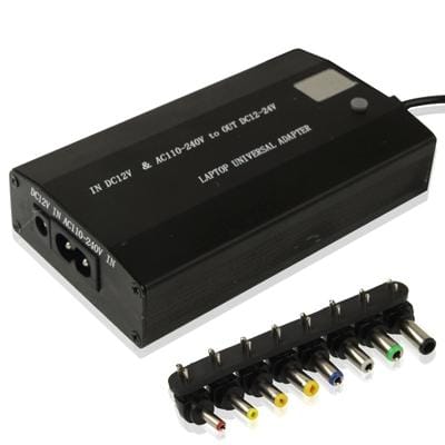 100W Universal Laptop AC / DC Adapter, Convenient Exchange Voltage, with USB 5V Port (Black)