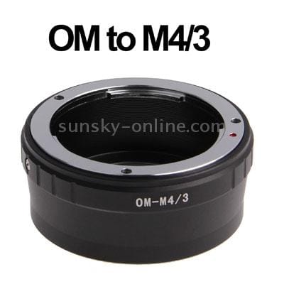 OM-M4/3 Lens Mount Stepping Ring (Black)