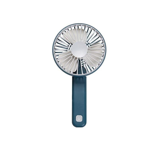 Portable Silent Multi-speed Wind Speed Folding USB Rechargeable Fan (Navy Blue)