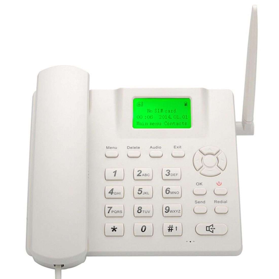 CP-M938 2.4 inch LCD Screen Wireless GSM Desk Phone with Rechargeable Battery, Support Caller ID/  Redial, Quad Band: GSM 850/900/1800/1900MHz (White)