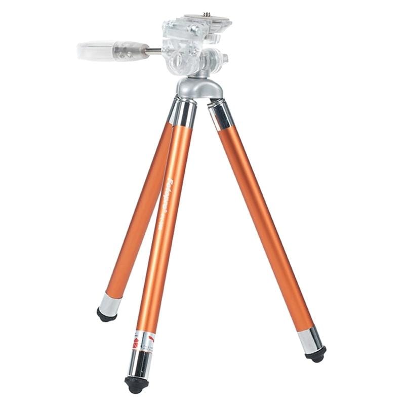 Fotopro FY-583 Portable Tripod Stand for Digital Cameras, 8-Section Legs, Max Weight Load: 1kg (Orange)