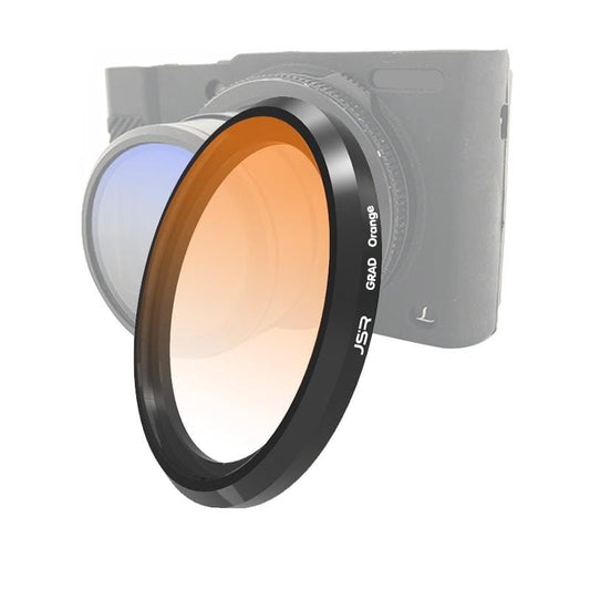 JSR Gradient Colored Lens Filter for Panasonic LUMIX LX10 (Gradient Orange)