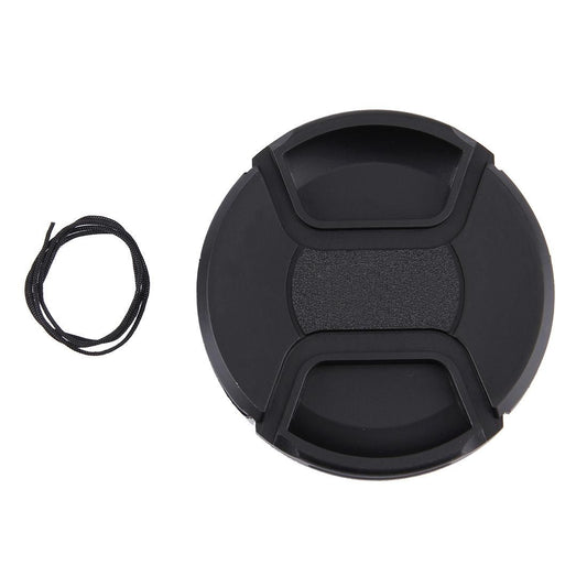 77mm Center Pinch Camera Lens Cap for Nikon (Black)