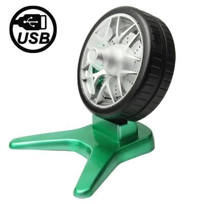 Wheel Style USB Desk Cooling Fan for Notebook