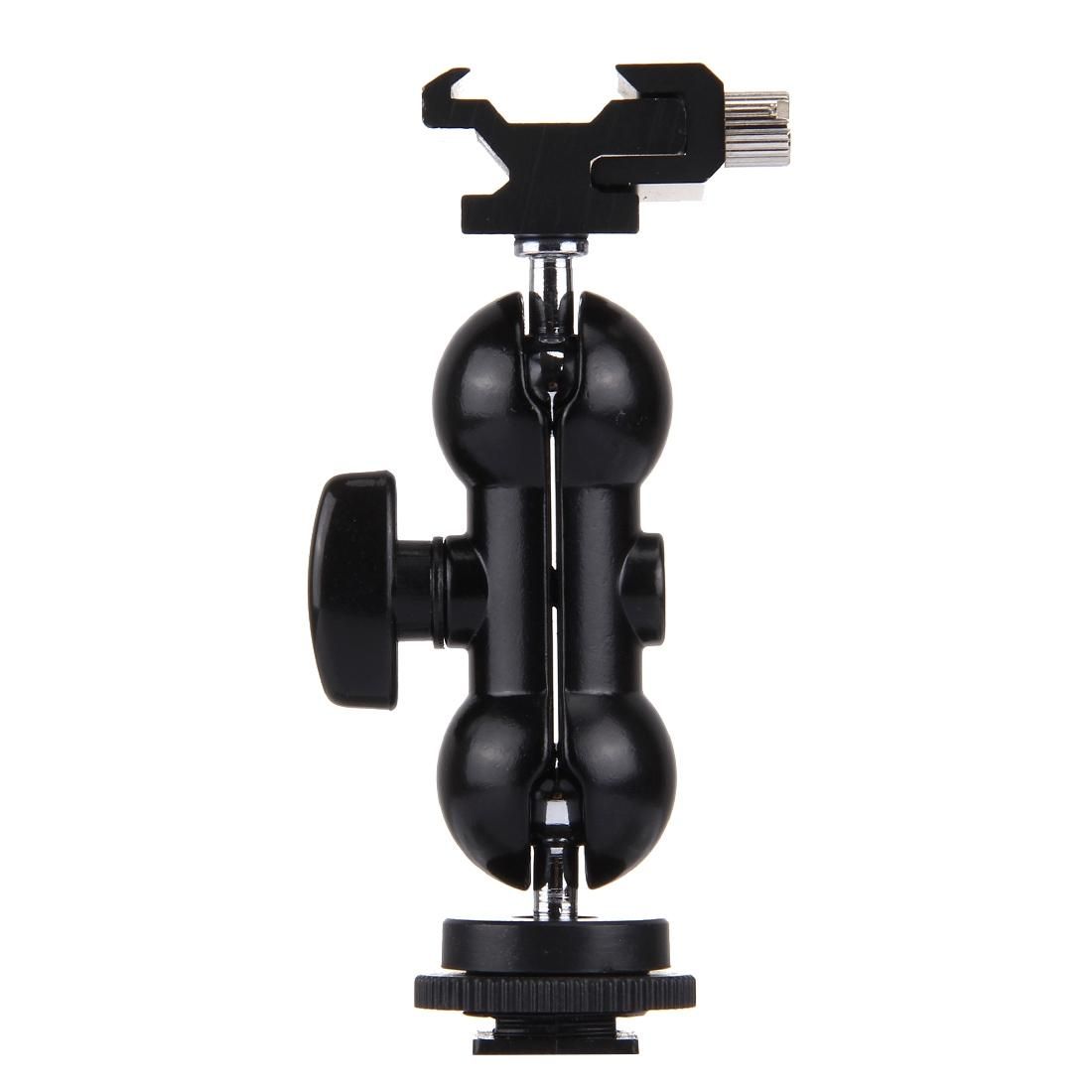 Universal Aluminum Hot Shoe Bracket Handheld Stabilizer for GoPro, SJCAM, Xiaomi XiaoYi Camera, Size: 10.3x3x5cm (Black)