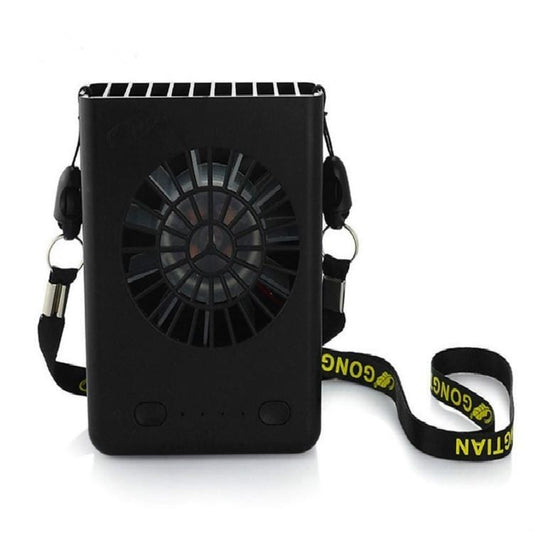 Multi-Functional Rechargeable Hanging Mini Fan (Black)